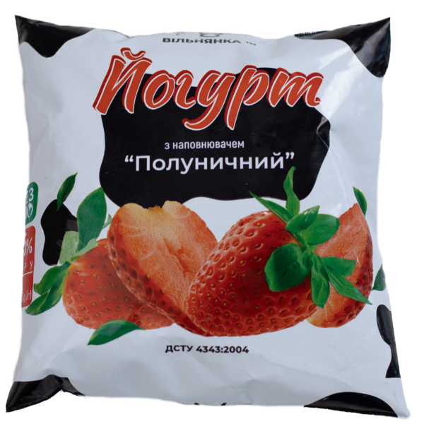Йогурт з наповнювачем «Полуничний»