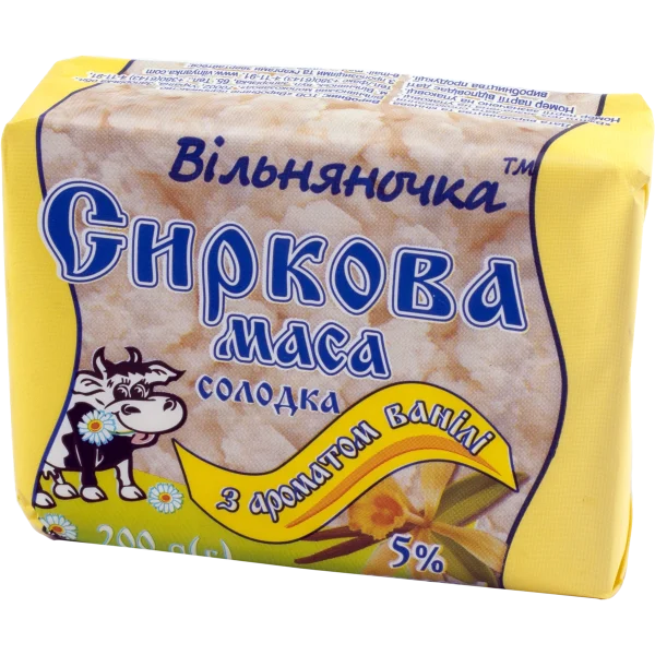 Сиркова маса солодка з ароматом ванілі